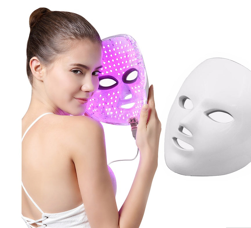Premium LED Facial Therapy Mask | Gold Luxury Skincare Device
