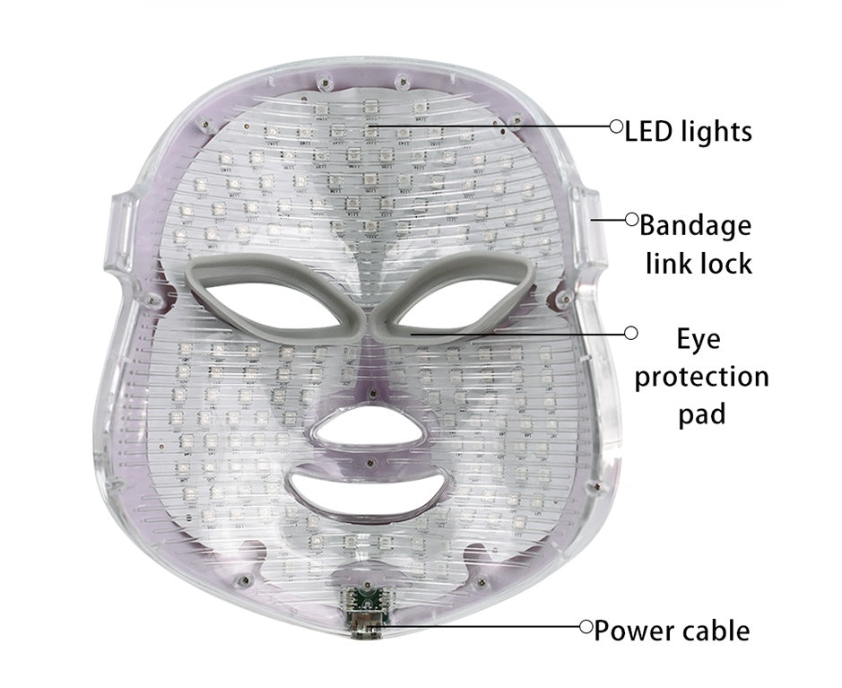 Premium LED Facial Therapy Mask | Gold Luxury Skincare Device