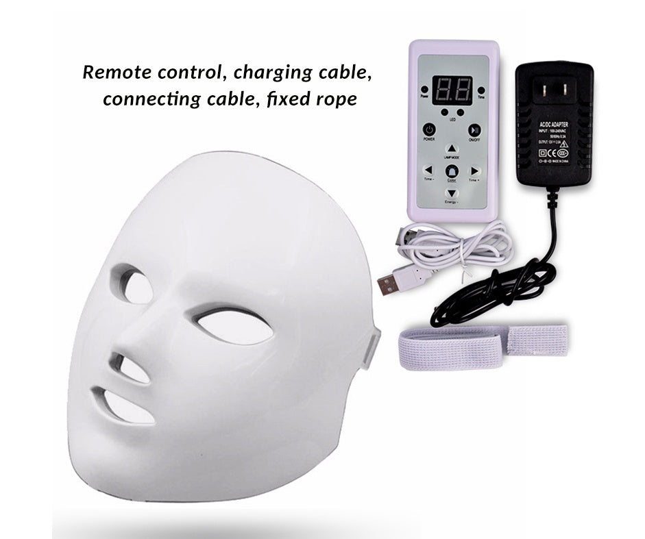 Premium LED Facial Therapy Mask | Gold Luxury Skincare Device